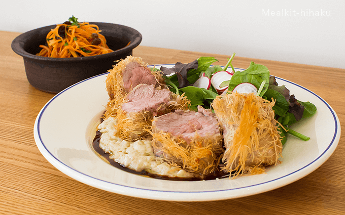 豚ヒレ肉のカダイフ包み焼き
